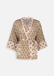 Belted Print Kimono Top