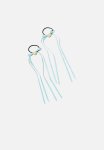 2 Pack Poppy Hair Bows - Blue ecru Rose