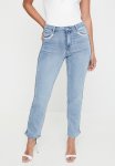 Sissy Boy Piper: High Waist Straight Leg With Braid Detail - Light Vintage