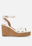 Madison Laurel Wedge - White