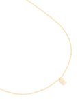 Goldair Gold Plated Brass Cubic Zirconia Letter E Necklace