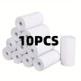 10 Rolls Print Camera Thermal Papers Waterproof Printing Receipt Papers MINI Pocket Photo Printer Cash Register Print Paper