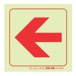 Parrot 190MM F37 Arrow Left Photoluminescent Safety Sign SNP19F37