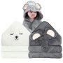 Roxanepig 2 Pack Hooded Baby Towels - Premium Ultra Soft Organic Baby Bath Towel Absorbent And Hypoallergenic Towels For Baby Boy Girl Toddler N