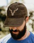 Brown Oilskin Bull 2TONE Lineart Cap