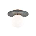Pascal Marble Ceiling Light White Black Green - Black
