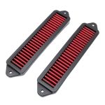 2PCS Red Cabin Air Cowl Filter Compatible With Bmw E Chassis E90 E91 E92 E93 E82