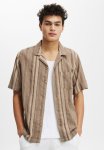 Cotton On Riviera Short Sleeve Shirt - Latte Stripe