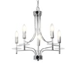 Cadenza 5-LIGHT Polished Chrome Chandelier