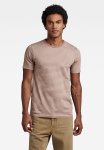 G-star Raw Stripe Slim R T Compact Jersey O Yd - Dumic chocolate Berry Stripe