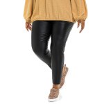Donnay Plus Size Coated Rawson Lift & Shape Pant - Black