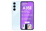 Samsung Galaxy A35 5G 128GB Dual Sim - Ice Blue + 25W Travel Adaptor + Card Holder