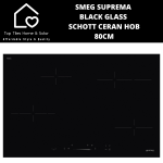 Smeg Suprema Black Glass Schott Ceran Hob - 80CM