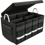 Car Trunk Storage Organiser 55L Foldable Boot Storage Box With Lid