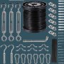 String Lights Suspension Kit Stainless Steel 30PC