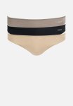 Jockey 3PK Ladies Npl G-string - Black capp beige