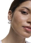 Encrusted Post Faux Pearl Drop Earrings