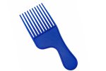 Star Afro Comb -side Handle Assorted 12 In A Poly Bag
