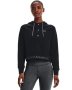 Women's Ua Rival Fleece Mesh Hoodie - Black / Sm