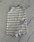 Mothercare Blue And White Striped Rompers