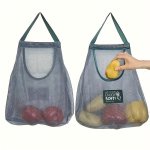 Wall Hanging Mesh Bag Reusable Mesh Produce Bags Hanging Kitchen Pantry Storage Organizer For Vegetable Fruit Grocery