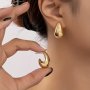 Elegant & Classic Style Women's Fashionable C-shaped Earrings Ear Studs For Everyday