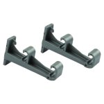 Curtain Bracket Double Black 10.5CM