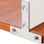 10PCS Stainless Steel T-shaped L-shaped Bracket Corner Braces Metal Fasteners For Wooden Box Furniture