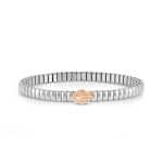Extension Bracelet In Stainless Steel With Fatima Hand