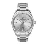 Premium Silver Dial 3 Hands Date Watch