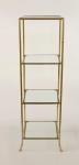 Metal Shelf 4 Tier Gold – 122X36X36CM