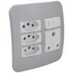 Switched Wall Socket - Silver - Buy Online At 7 Triple 7