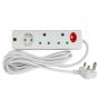 Bulk Pack X 2 Nexus - 3 Way 3M Multi-plug - White