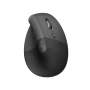 Logitech Lift Vertical Ergonomic Mouse - Graphite / Black - 2.4GHZ/BT - N/a - EMEA-914 - On+offline B2C