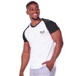 Everlast Mens Raglan T-Shirt White & Black - XXL