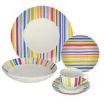 20 Piece Round Multi Colour Dinner Set SGN1900