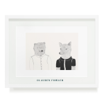 Bear & Wolf Art Print