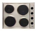 U156SS 600MM Stainless Steel 4 Plate Solid Hob