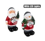Xmas Table Decor Cermic Figure W light