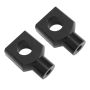 Motorcycle Handlebar Clamp Mount For 25MM Bars Electric Vehicles Black