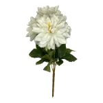 White Artificial Flower 6STEAM Dahlias