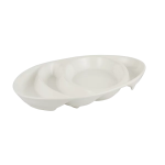 White Porcelain Dinner Platter Set
