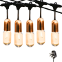 10m 20 LED Festoon Vintage Gold Drop String Lights