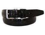 DH962-1 Faux Leather Mens Diamond Design Pin Buckle Belt