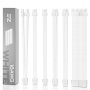 Ezdiy-fab Psu Cable Extension Kit Sleeved Cable Custom Power Supply Sleeved Extension 16 Awg 24-PIN 8-PIN 6-PIN 4+4-PIN With Combs-all White