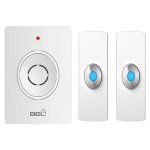 Bbl Security Wireless Doorbell And 2 Transmitter Set White