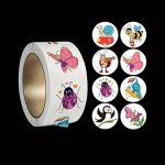 500PCS ROLL Animal Stickers Handmade Stickers Periodicals Books Gifts Decorations Stickers