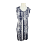 90S Sleeveless Printed Midi Dress - M