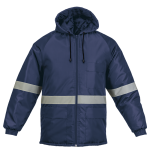 Winter Freezer Reflective Tape Navy Blue Jacket Only