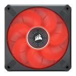 Corsair CO-9050120 ML120 LED Elite 120MM Red LED Fan Single Pack Black Chassis Fan
